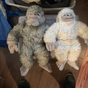 LOT Vintage Set Of Yetis SEARS 1980’s 1990’s‎ Large Plush Stuffed Stuffies Cute